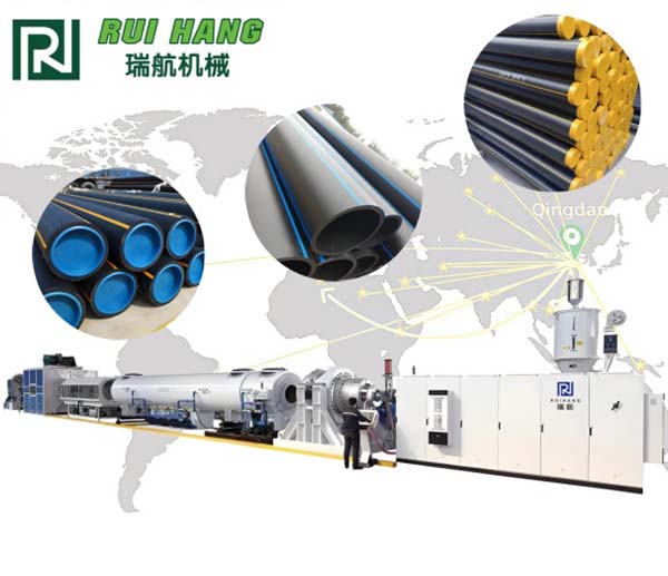 HDPE Large Diameter Gas & Water Supply Pipe Production Line