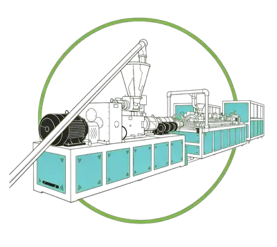 Plastic Profile Extrusion Line