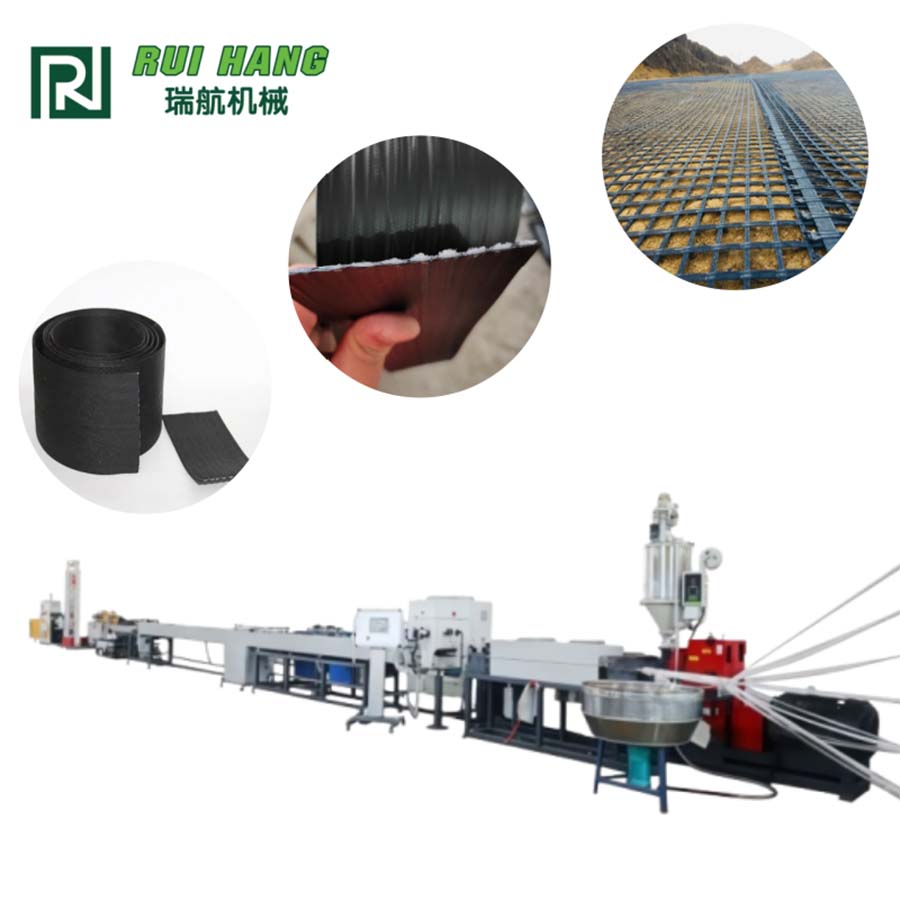PE (Polyester) Coated Fiber Geo Strap Band Production Line