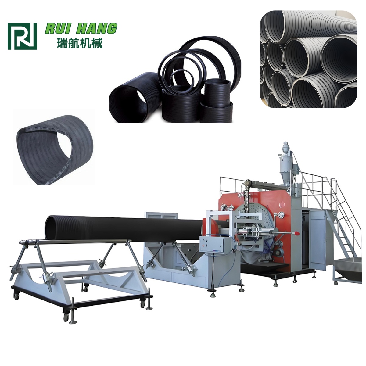 Next-Generation HDPE Large Diameter Hollow Wall Winding Pipe Extrusion Line