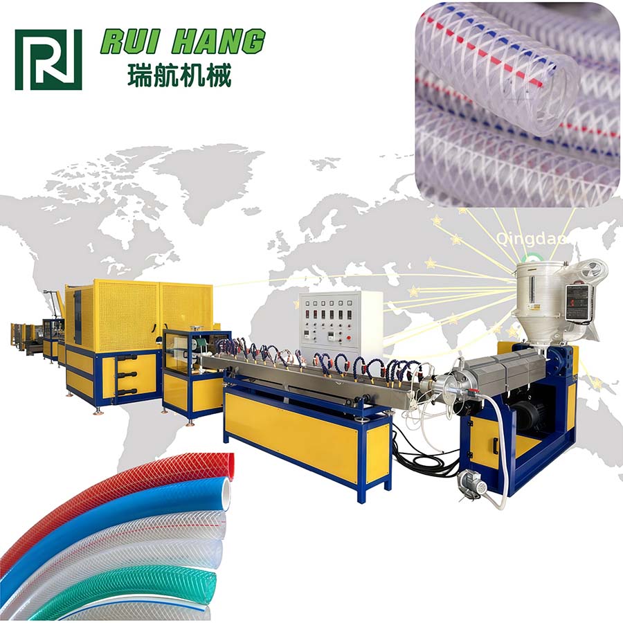 PVC fiber reinforced hose production line